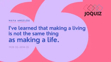 الاجابة على اقتباس Maya Angelou