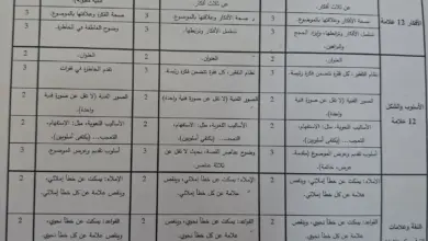 توزيع العلامات في موضوع التعبير - معايير تقييم التعبير في الامتحان الوزاري للتوجيهي الأردني